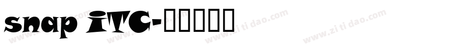 snap ITC字体转换